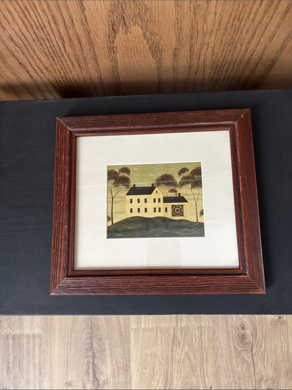 Primitive Warren Kimble Colonial Amish House Print